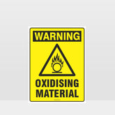 Custom Gate Signs,Warning Oxidising Material Sign